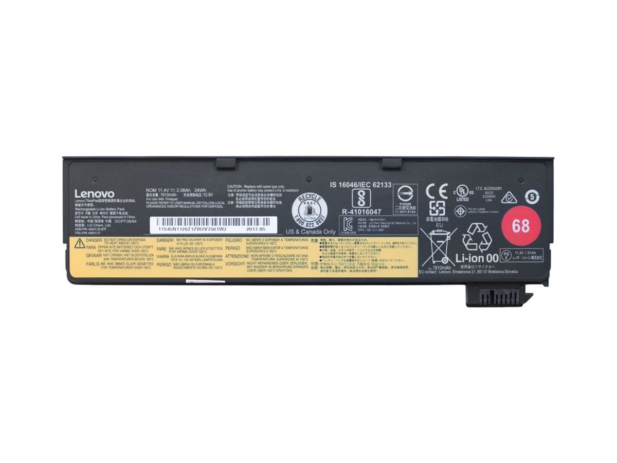 Аккумулятор 45N1126 для ноутбука Lenovo 11.4V 24Wh 2110 mAh