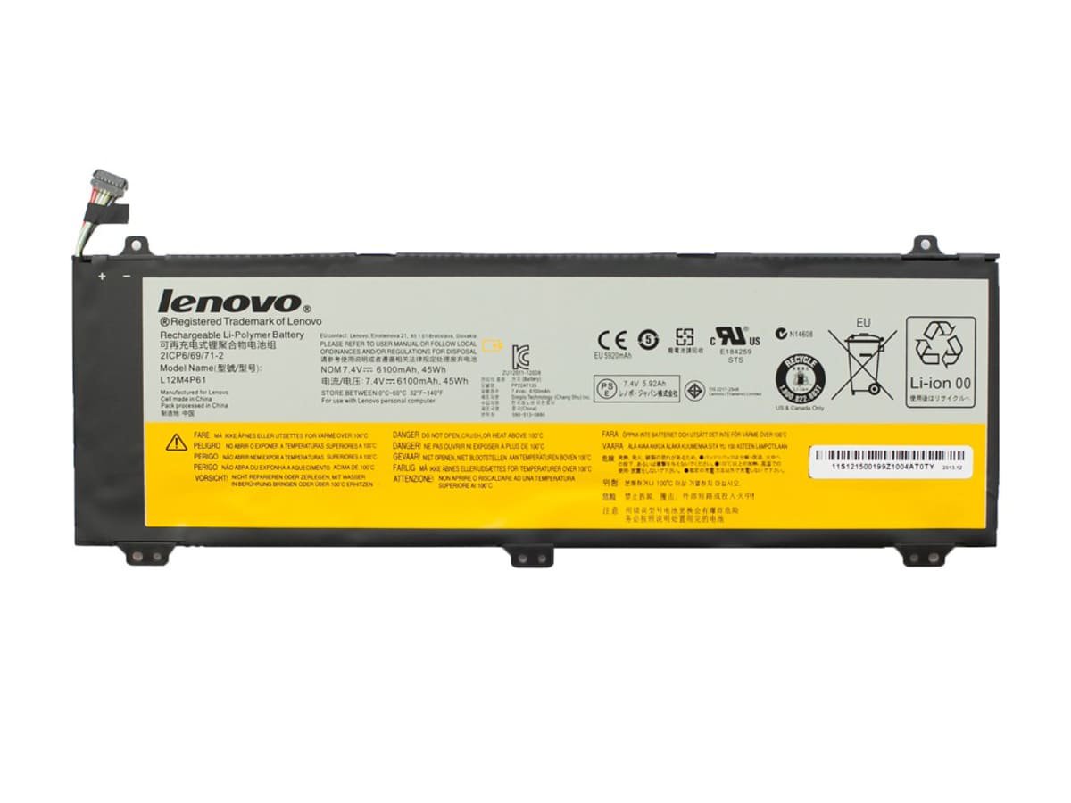 Аккумулятор L12M4P61 для ноутбука Lenovo 7.4V 45Wh 6100 mAh