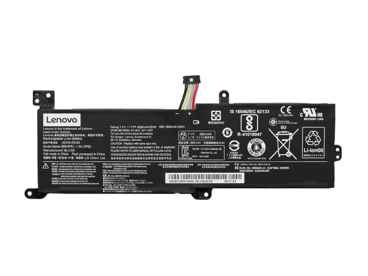 Аккумулятор L16C2PB2 для ноутбука Lenovo 7.6V 30Wh 4030 mAh