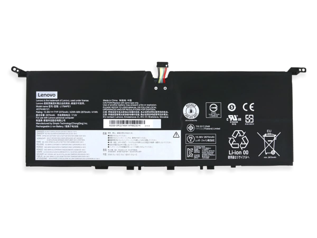 Аккумулятор L17C4PE1-B для ноутбука Lenovo 15.36V 42Wh 2740 mAh