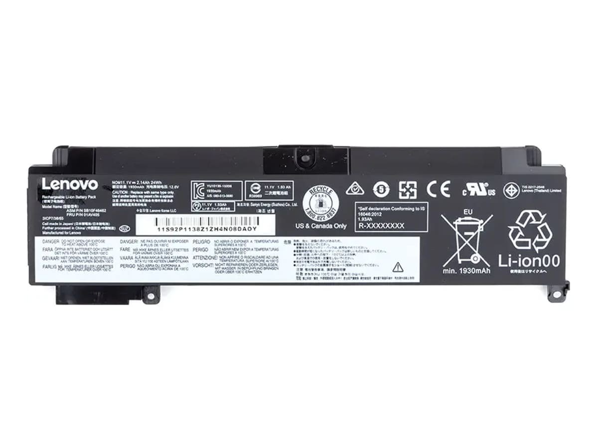 Аккумулятор L16M3P73-A для ноутбука Lenovo 11.1V 24Wh 2140 mAh