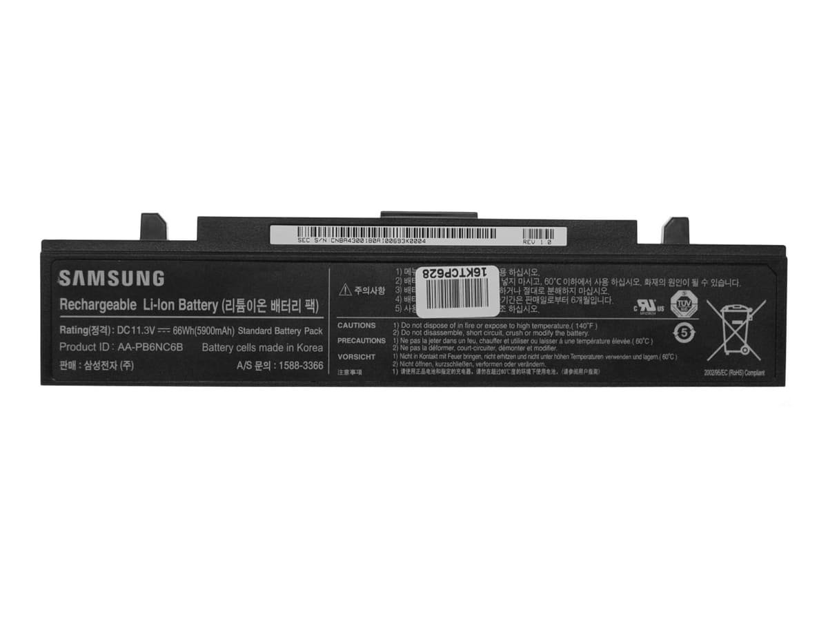 Аккумулятор AA-PB6NC6B для ноутбука Samsung 11.1V 44Wh 4000 mAh