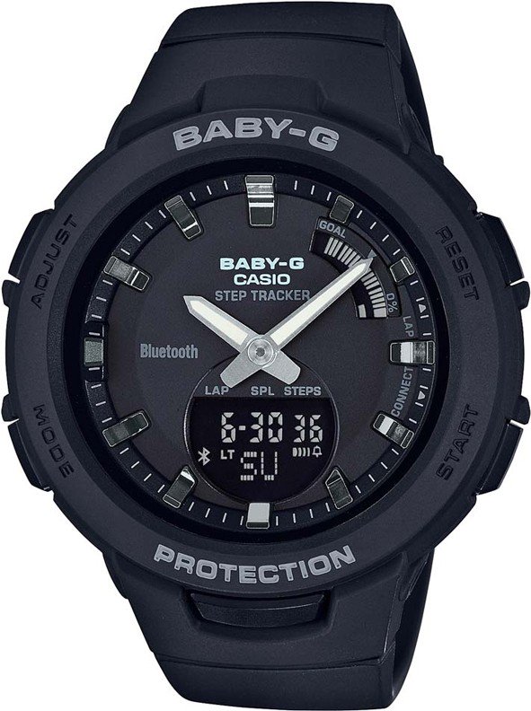 Часы Casio BSA-B100-1AER черные  купить,NaN