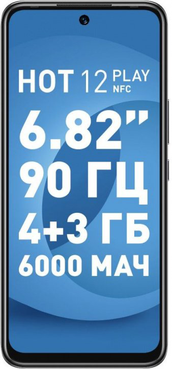 Смартфон Infinix Hot 12 Play NFC 64gb Black купить,NaN