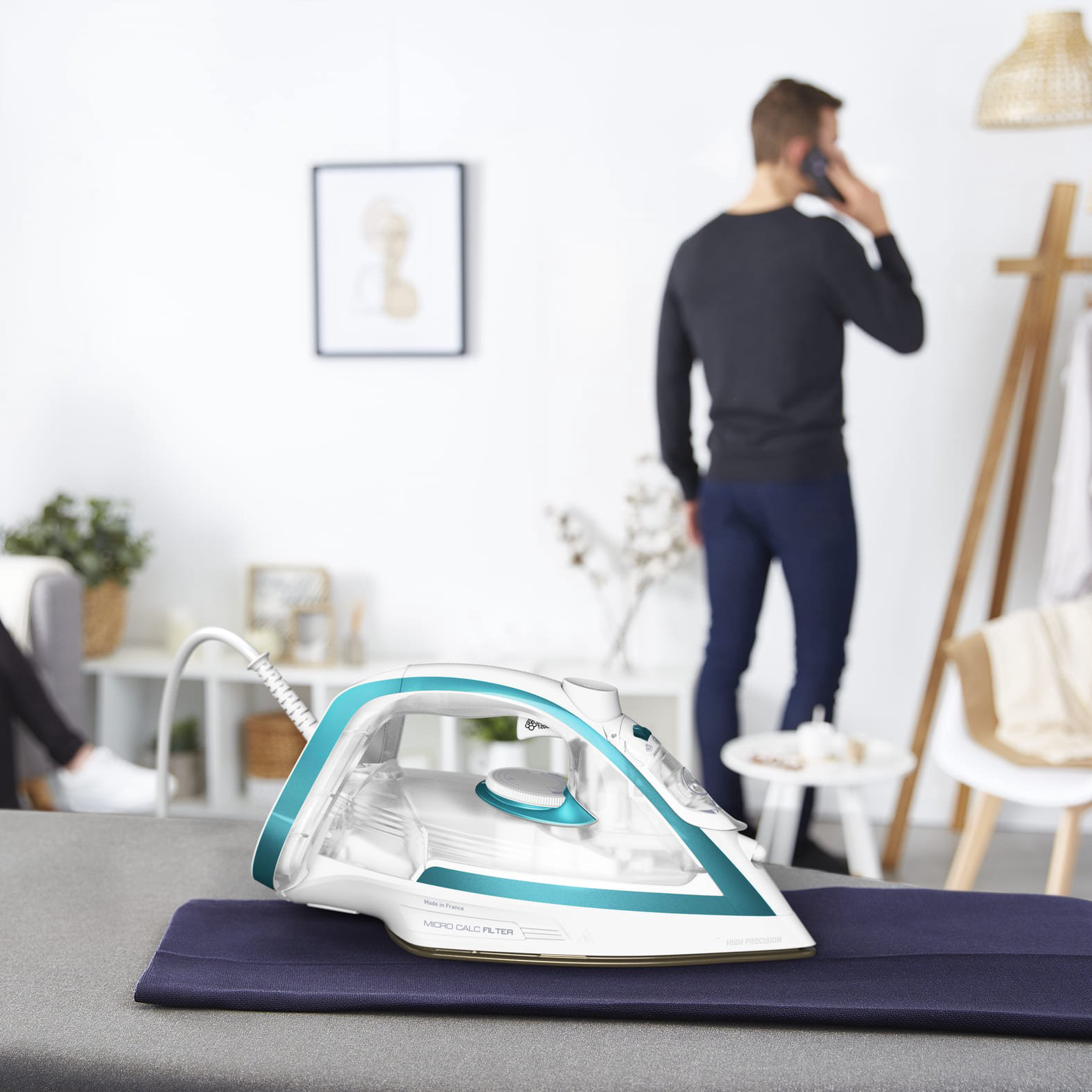 Утюг Tefal Puregliss FV8044E0 бело-голубой купить,NaN