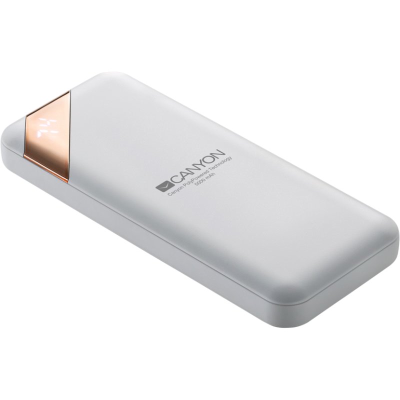 Power Bank Canyon CNE-CPBP5W 5000mAh белый купить,NaN