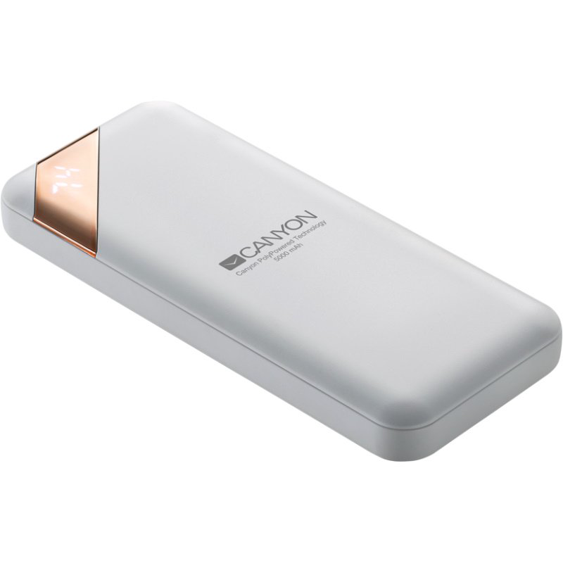 Power Bank Canyon CNE-CPBP5W 5000mAh белый купить,NaN