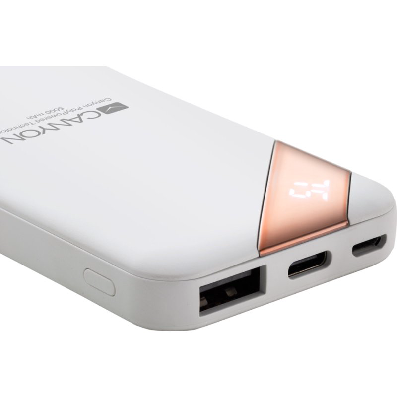 Power Bank Canyon CNE-CPBP5W 5000mAh белый купить,NaN