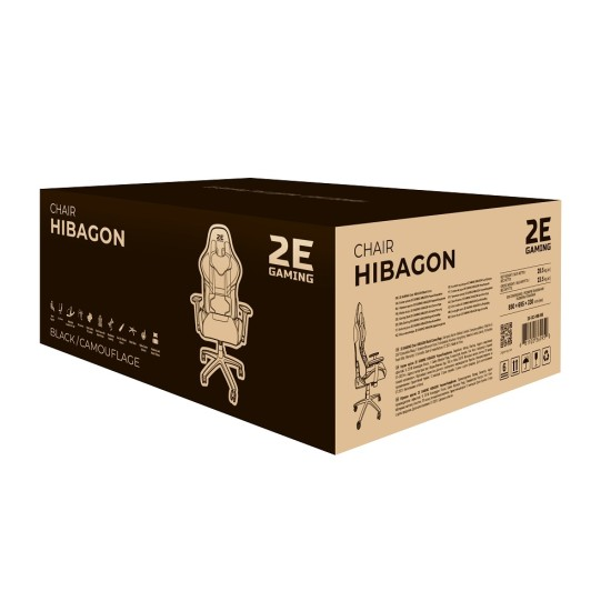 Кресло игровое 2E Gaming Hibagon Black/Red 2E-GC-HIB-BKRD