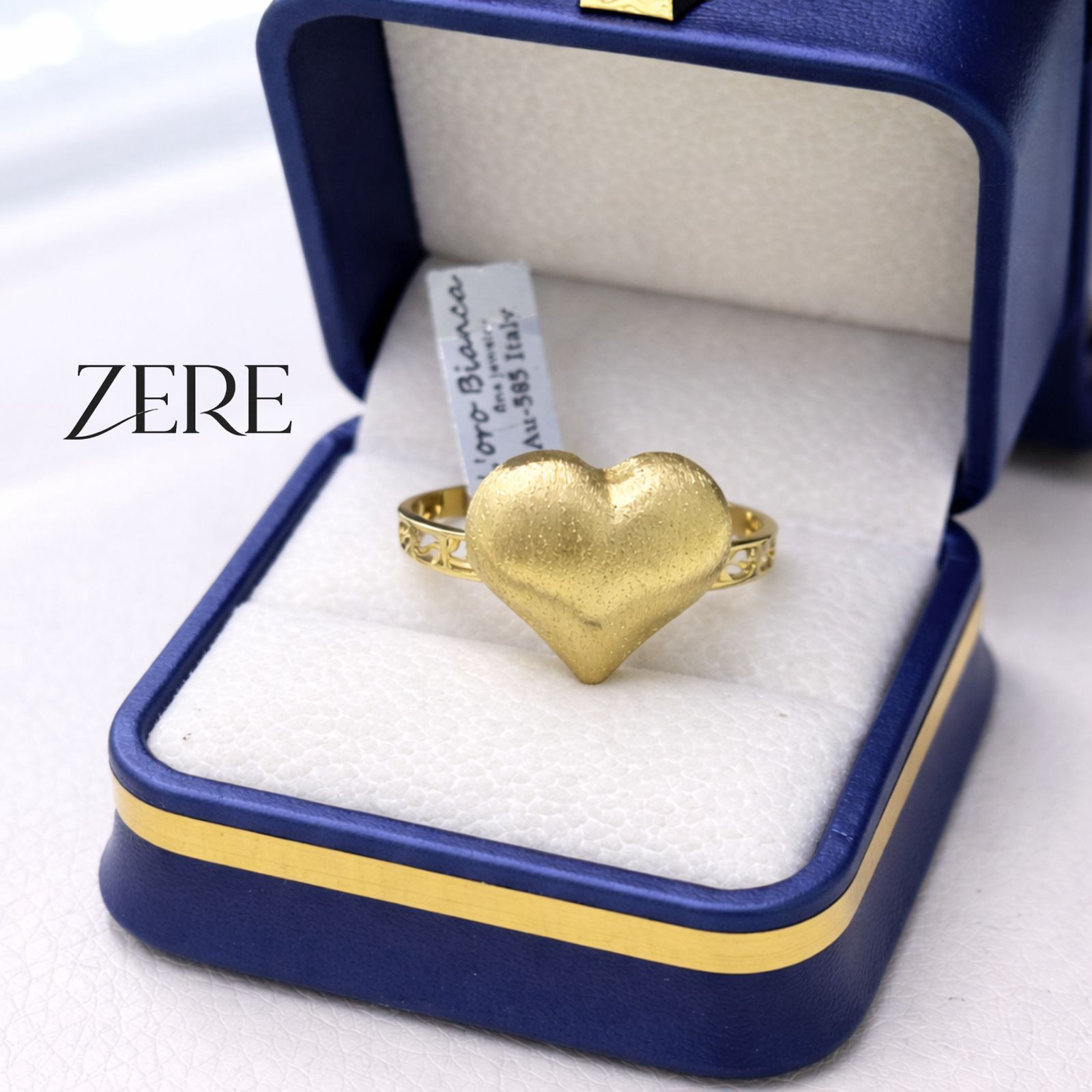 Кольцо женское ZERE золото 585 сердце купить,87600