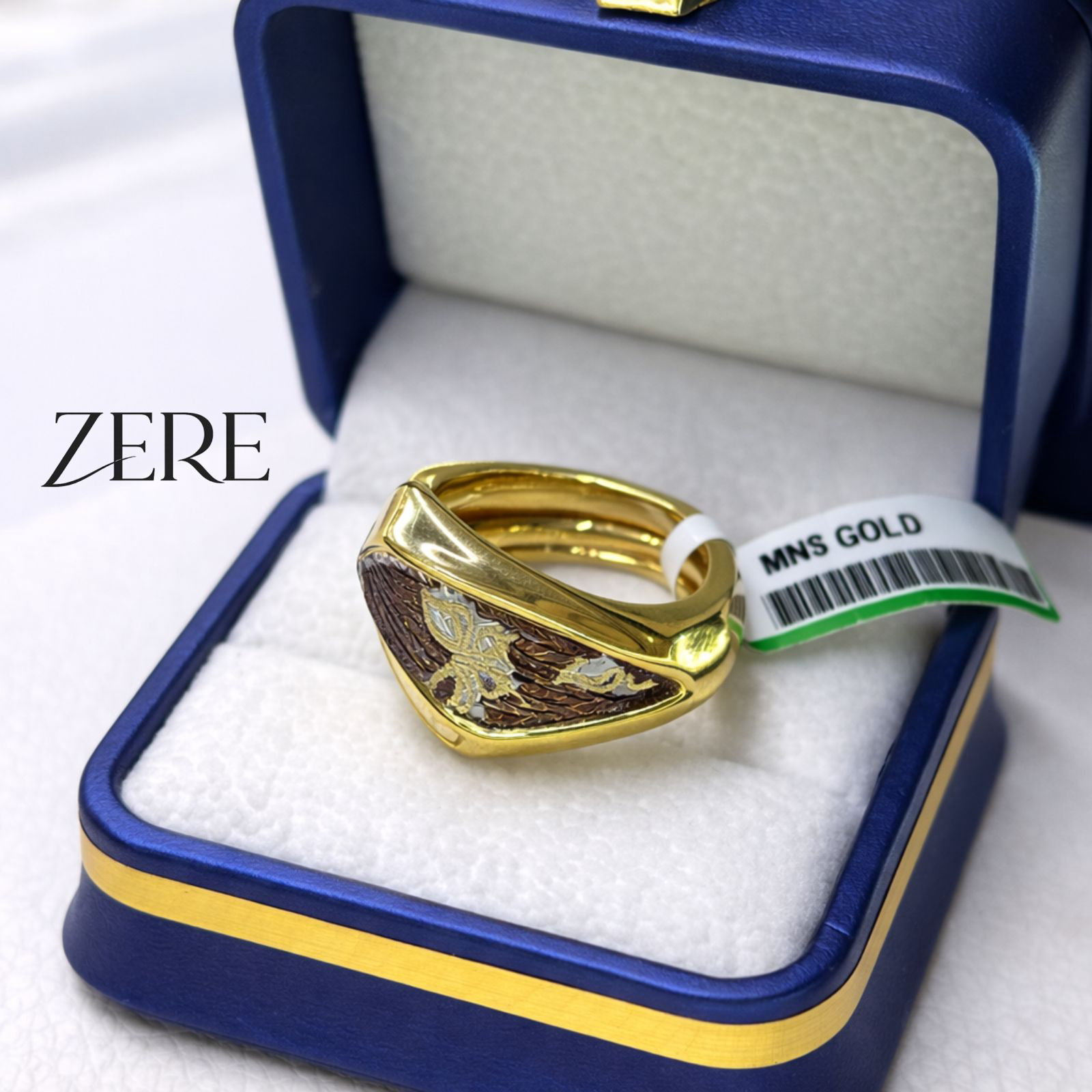 Кольцо Zere с орнаментом орла 18.5р 4.3гр  купить,345950