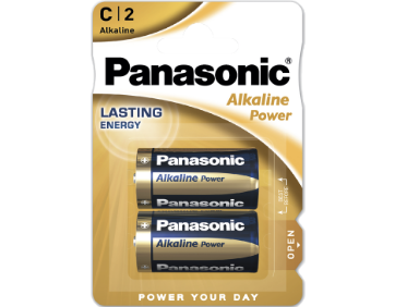 Батарейка щелочная Panasonic Alkaline Power C/1.5V 2ШТ купить,NaN