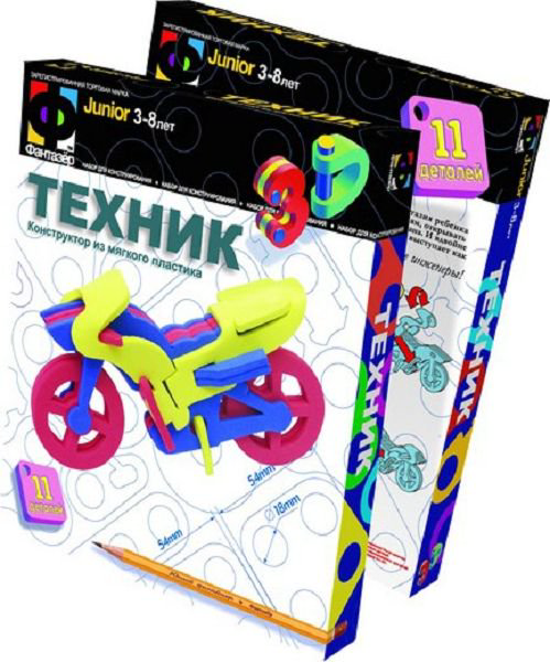 Конструктор Фантазер Техник-Мотоцикл 147024 11 деталей купить,NaN
