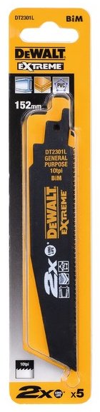 Пильное полотно DeWALT 152 мм, 5 шт. арт. DT2301L купить,NaN