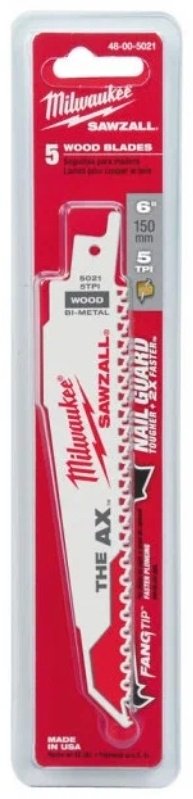 Пильное полотно Milwaukee 150 мм, 5 шт. арт. 48005021 купить,NaN