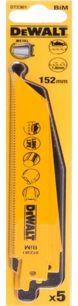 Пильное полотно DeWALT 152 мм, 5 шт. арт. DT2361 купить,NaN