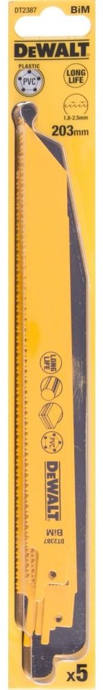 Пильное полотно DeWALT 203 мм, 5 шт. арт. DT2387