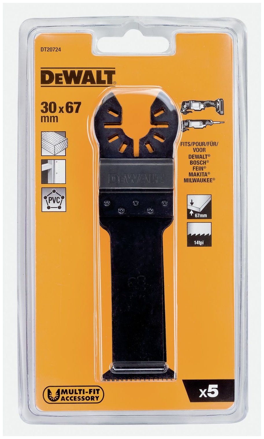 DeWALT DT20724-QZ 5 предметов