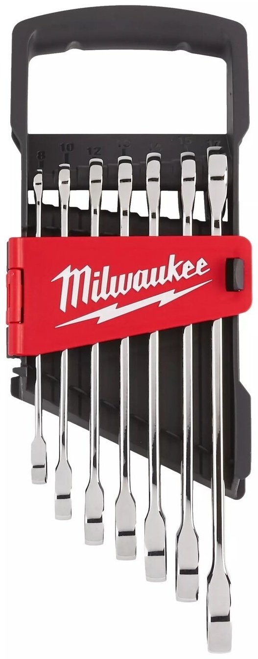 Milwaukee набор ключей комбинированный трещоточный 8-17 мм 4932464993, 7 шт - ForteMarket Milwaukee набор ключей комбинированный трещоточный 8-17 мм 4932464993, 7 шт купить,NaN