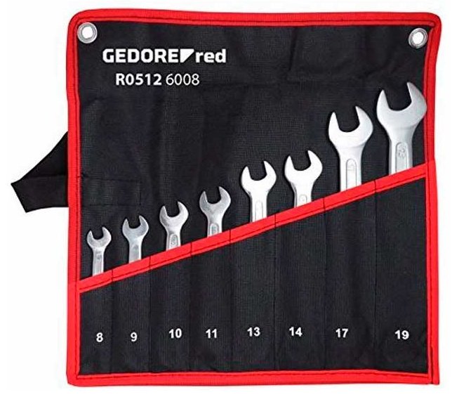 Gedore набор ключей рожковый 8-19 мм Red R05126008/3301081, 8 шт