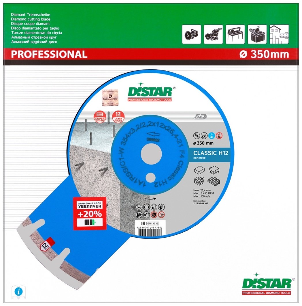 Distar Classic H12 12185004160 354x25.4 мм