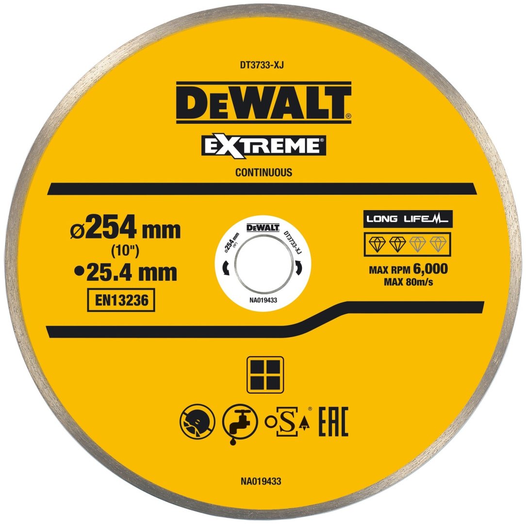 Диск отрезной алмазный 250x25.4х1.6 мм, DeWALT DT3733-XJ купить,NaN