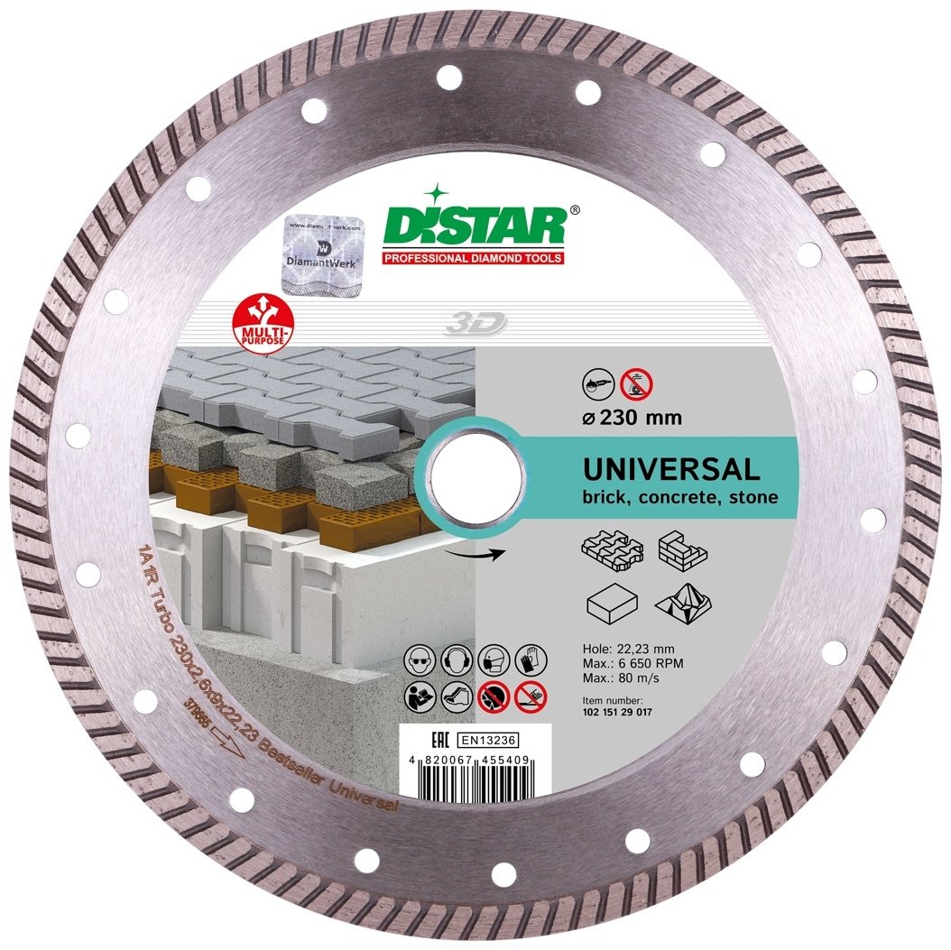 Distar Bestseller Universal Turbo 10215129017 230x22.23 мм купить,NaN