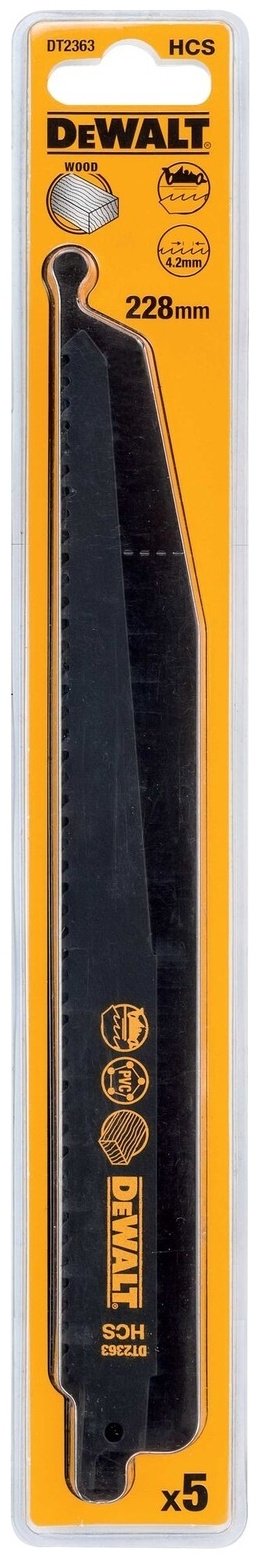 Пильное полотно DeWALT 228 мм, 5 шт. арт. DT2363-QZ