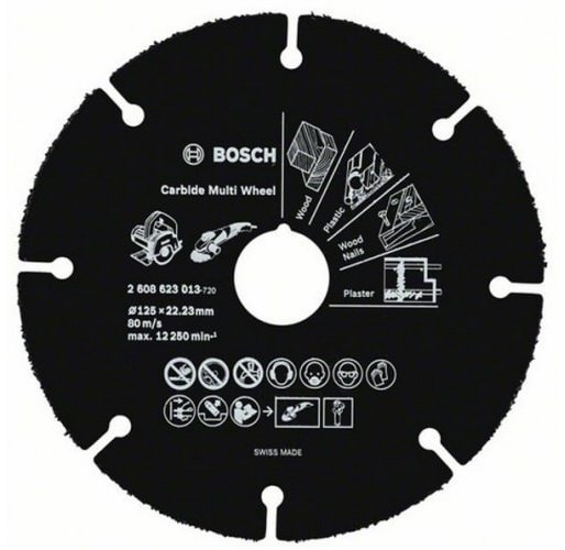 Диск отрезной по дереву 125x22.2х1 мм, Bosch 2608623013 купить,NaN