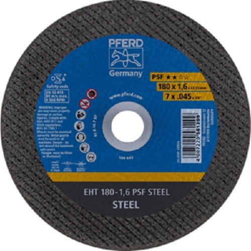 Диск отрезной по металлу 180x22.23х1.6 мм, Pferd 61719121 купить,NaN