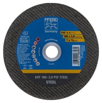 Диск отрезной абразивный 180x22.2х3 мм, Pferd EHT 180 - 3,0 PSF STEEL купить,NaN