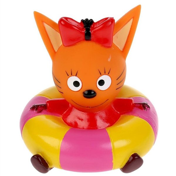 Игрушка для ванны  Три Кота  Карамелька на круге купить,NaN