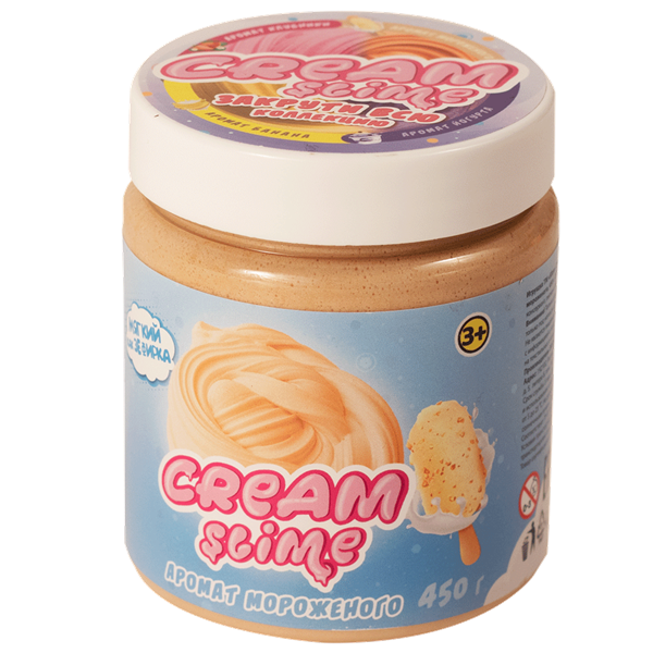 Слайм Slime  Cream  с ароматом мороженого 450гр купить,NaN