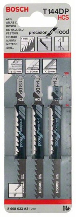 Пильное полотно Bosch 74 мм, 3 шт. арт. 2608633A31