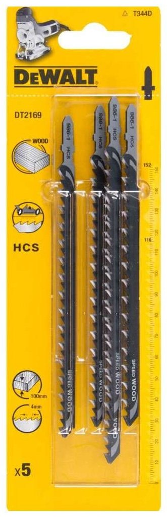 Пильное полотно DeWALT 152 мм, 5 шт. арт. DT2169-QZ