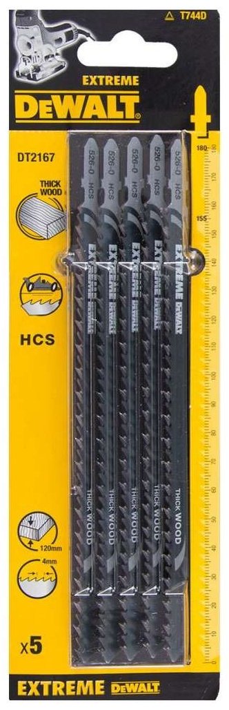 Пильное полотно DeWALT 180 мм, 5 шт. арт. DT2167-QZ