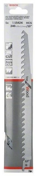 Пильное полотно Bosch 240 мм, 5 шт. арт. 2608650682