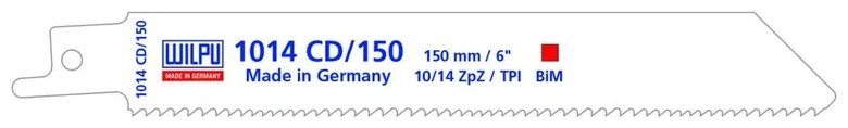 Пильное полотно WILPU 150 мм, 5 шт. арт. 1356500005