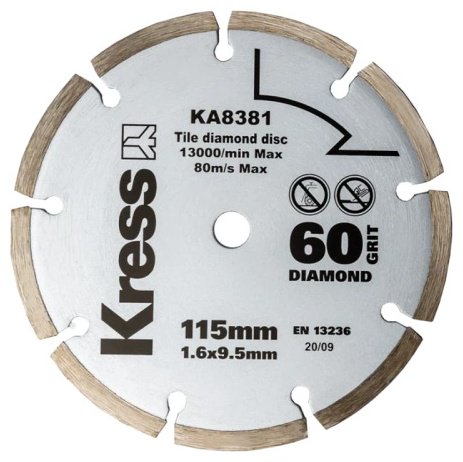 Пильный диск по дереву Kress KA8381, 115x10 мм, 9Т купить,NaN