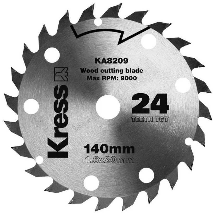 Пильный диск по дереву Kress KA8209, 140x20 мм, 24Т купить,NaN