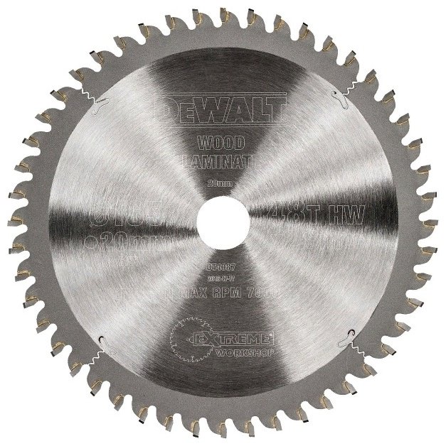Пильный диск по дереву DeWALT DT4087-QZ, 165x20 мм, 48Т