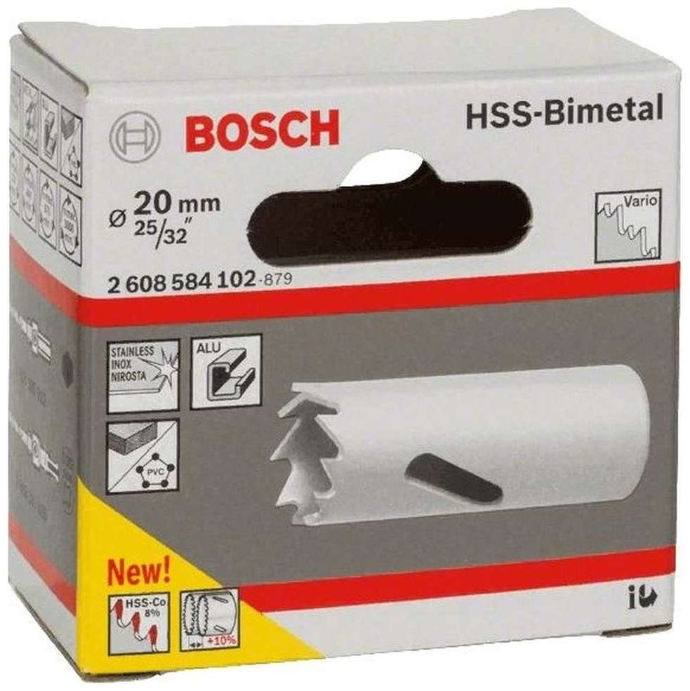 Коронка Bosch 2608584102 биметаллическая D 20 мм L 40 мм, 1 шт