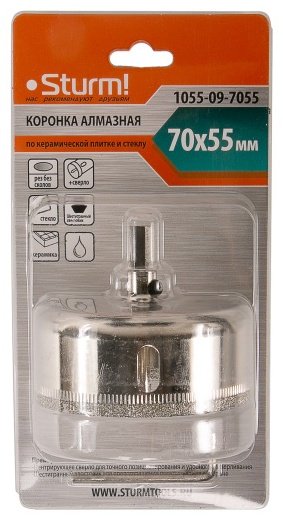 Коронка Sturm! по керамике 1055-09-7055 1 шт