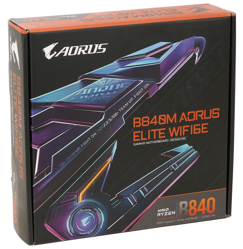 Материнская плата Gigabyte B840M Aorus Elite WiFi6E REV.1.1 9MB84MET6-00-G11