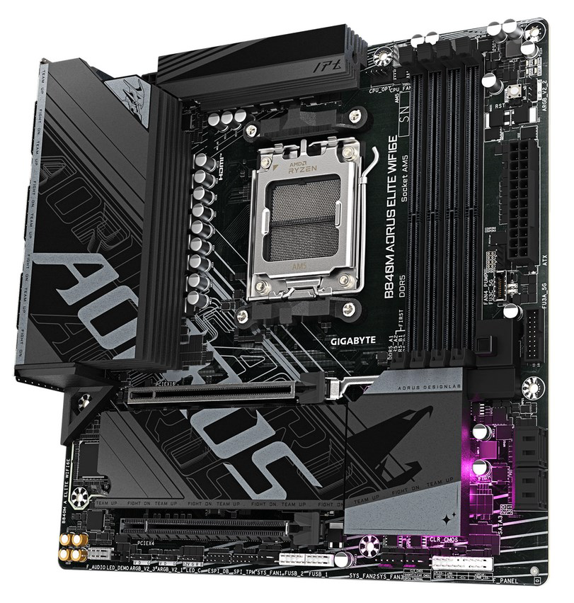 Материнская плата Gigabyte B840M Aorus Elite WiFi6E REV.1.1 9MB84MET6-00-G11