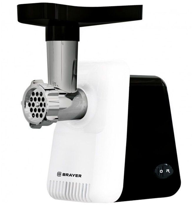 Мясорубка Brayer BR1602 черно-белая купить,53990