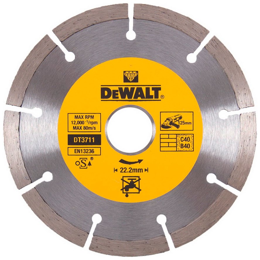 Диск отрезной алмазный 125x22.2х1.8 мм, DeWALT DT3711-QZ купить,NaN
