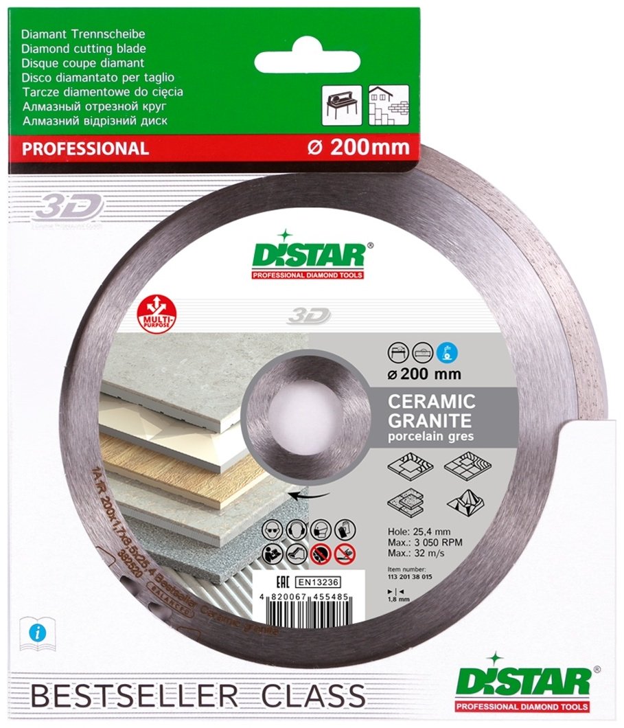 Distar Bestseller Ceramic Granite 11320138015 200x25.4 купить,NaN