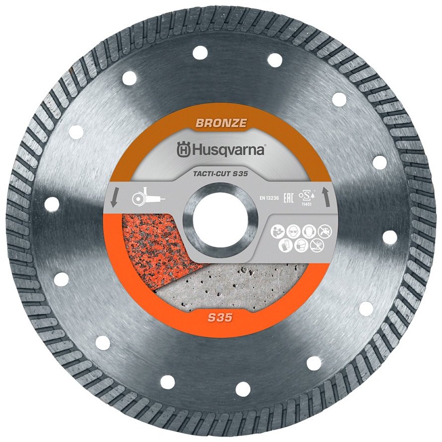 Диск отрезной алмазный 350x25.4х3.3 мм, Husqvarna TACTI-CUT S35 (579 81 57-20)