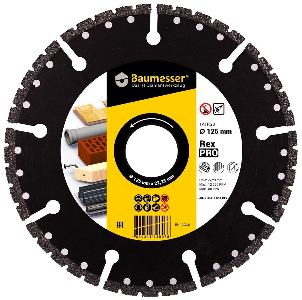 Диск отрезной алмазный 125x22.23х2.5 мм, Distar Pro Rex 125x22,2